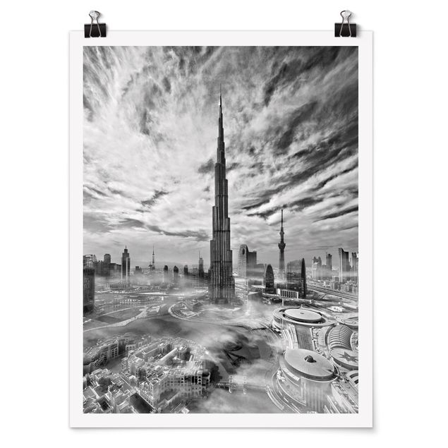 Poster - Dubai Super Skyline - Hochformat 3:4