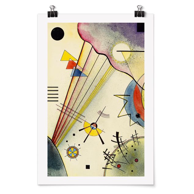 Poster - Wassily Kandinsky - Deutliche Verbindung - Hochformat 3:2