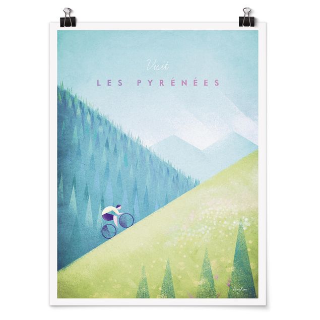 Poster - Reiseposter - Die Pyrenäen - Hochformat 4:3