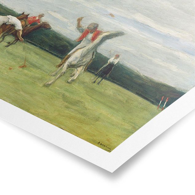 Poster - Max Liebermann - Polospieler im Jenisch-Park - Querformat 2:3