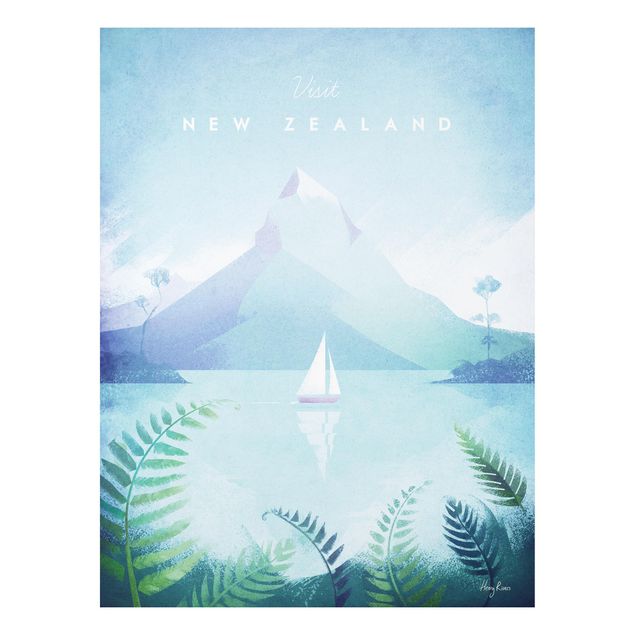 Forex Fine Art Print - Reiseposter - Neuseeland - Hochformat 4:3