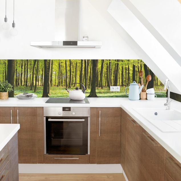 Küchenrückwand - Waldwiese
