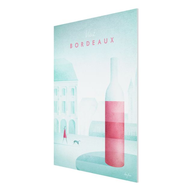 Forex Fine Art Print - Reiseposter - Bordeaux - Hochformat 4:3
