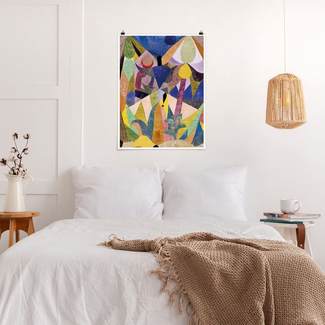 Poster - Paul Klee - Mildtropische Landschaft - Hochformat 3:4