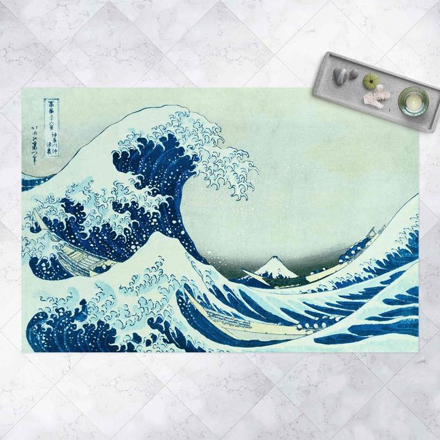 outdoor-teppich wetterfest Katsushika Hokusai - Die grosse Welle von Kanagawa
