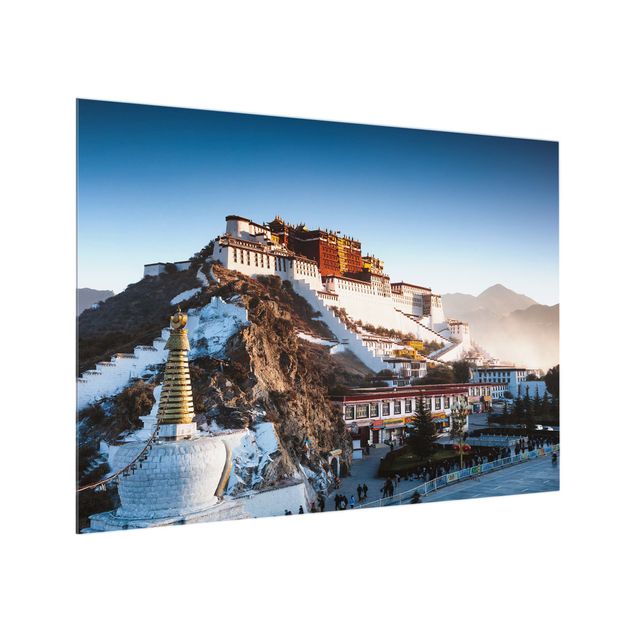 Spritzschutz - Potala Palast in Tibet - Querformat 4:3