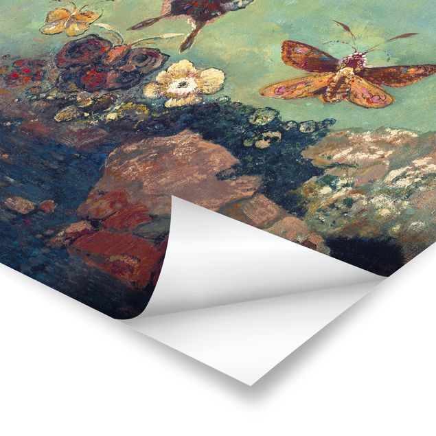 Poster - Odilon Redon - Schmetterlinge - Hochformat 3:4