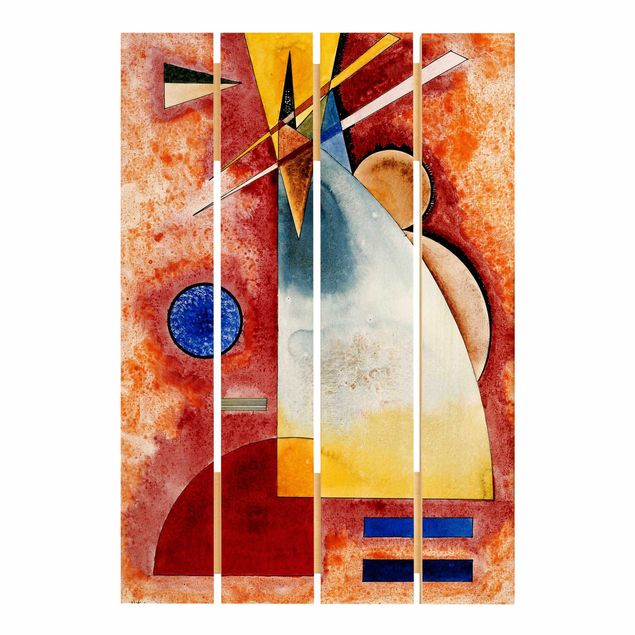 Holzbild - Wassily Kandinsky - Ineinander - Hochformat 3:2