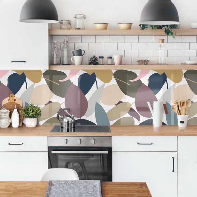 Küchenrückwand - Modern Tropical Muster