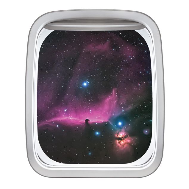 Wandtattoo Fenster Flugzeug Nebel des Orions