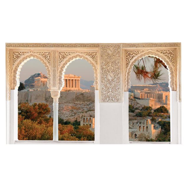 Wandtattoo Verzierte Fenster Akropolis