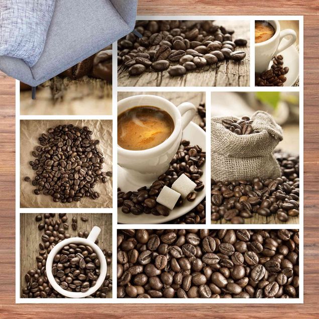 Moderne Teppiche Kaffee Collage