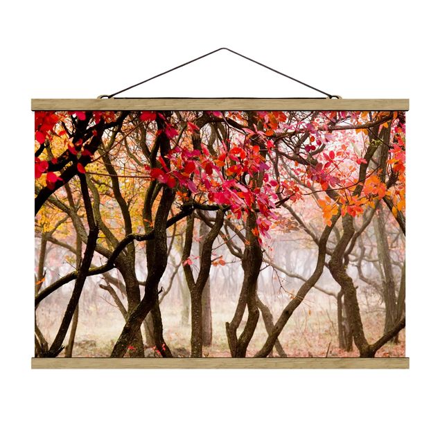 Stoffbild mit Posterleisten - Japan im Herbst - Querformat 3:2