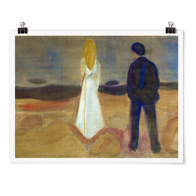 Poster - Edvard Munch - Zwei Menschen - Querformat 3:4
