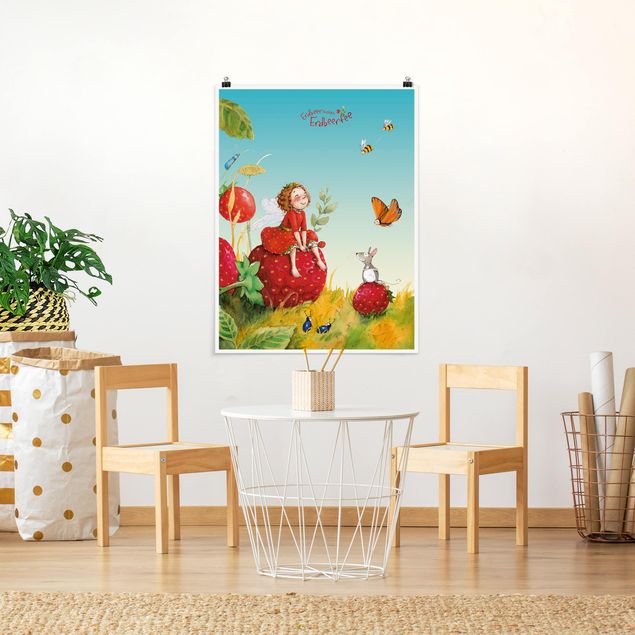 Poster - Erdbeerinchen Erdbeerfee - Zauberhaft - Hochformat 3:4