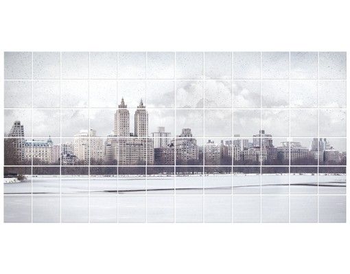 Fliesenbild - No.YK2 New York im Schnee