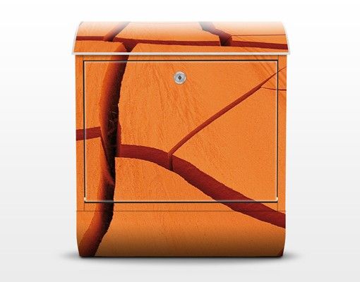Design Briefkasten African Land - Briefkasten Orange