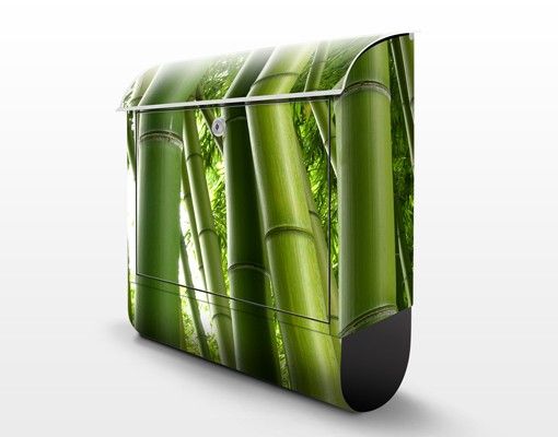 Wandbriefkasten - Bamboo Trees No.1 - Briefkasten Grün
