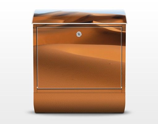 Briefkasten mit Zeitungsfach - Desert Dunes - Hausbriefkasten Orange