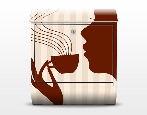 Wandbriefkasten - Hot Coffee - Briefkasten Braun