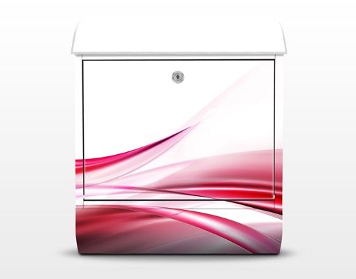 Briefkasten mit Zeitungsfach - Pink Dust - Briefkasten modern