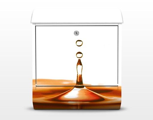 Wandbriefkasten - Gold Drop - Briefkasten Orange