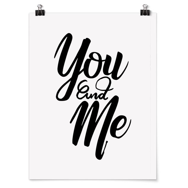 Poster - You and me - Hochformat 3:4