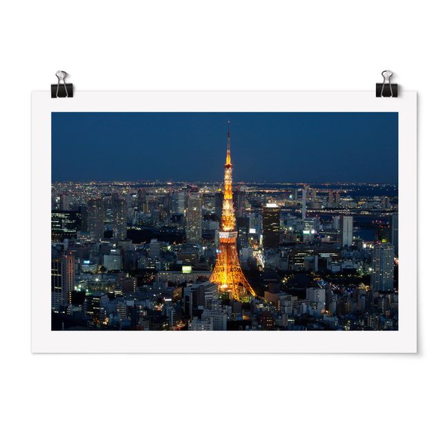 Poster - Tokyo Tower - Querformat 2:3