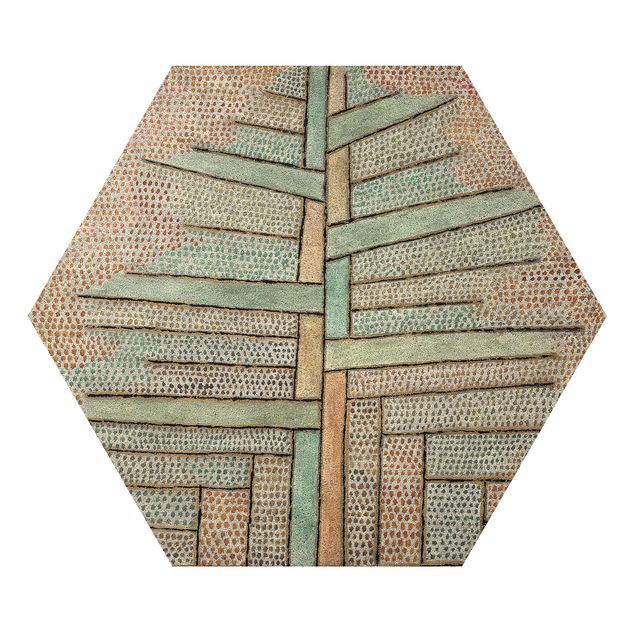 Hexagon Bild Alu-Dibond - Paul Klee - Kiefer