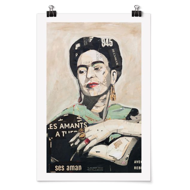 Poster - Frida Kahlo - Collage No.4 - Hochformat 3:2