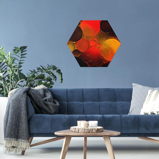 Hexagon Bild Alu-Dibond - Astronomisch