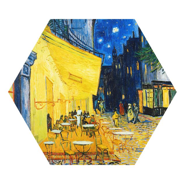 Hexagon Bild Forex - Vincent van Gogh - Café-Terrasse in Arles