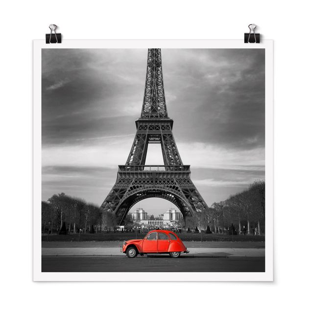 Poster - Spot on Paris - Quadrat 1:1