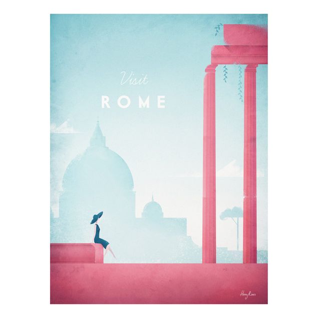 Forex Fine Art Print - Reiseposter - Rom - Hochformat 4:3