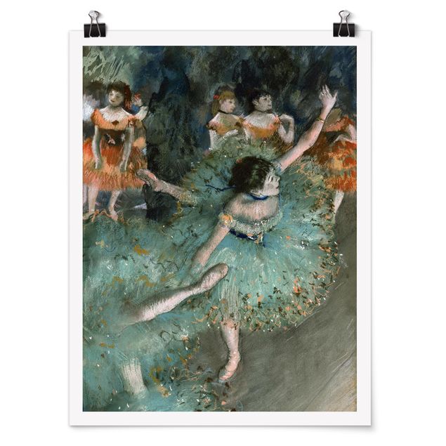 Poster - Edgar Degas - Tänzerinnen in Grün - Hochformat 3:4