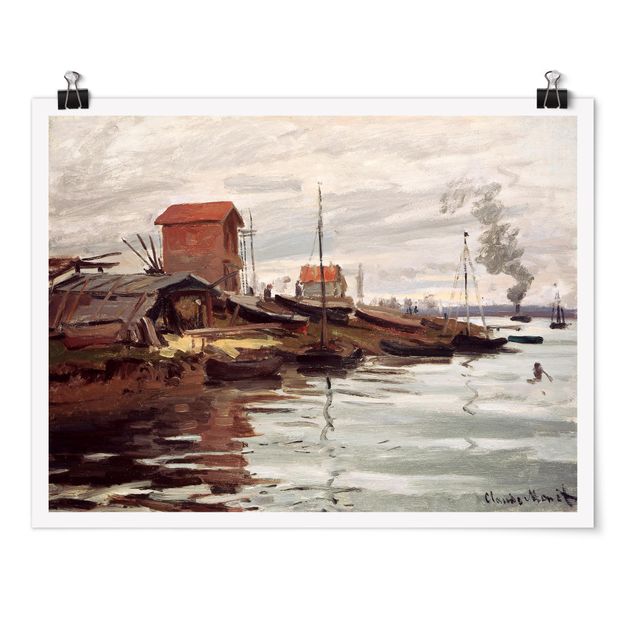 Poster - Claude Monet - Seine Petit-Gennevilliers - Querformat 3:4