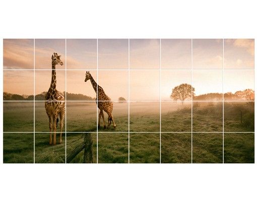 Fliesenbild - Surreal Giraffes