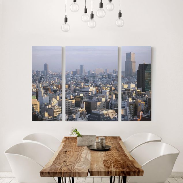 Leinwandbild 3-teilig - Tokyo City - Triptychon