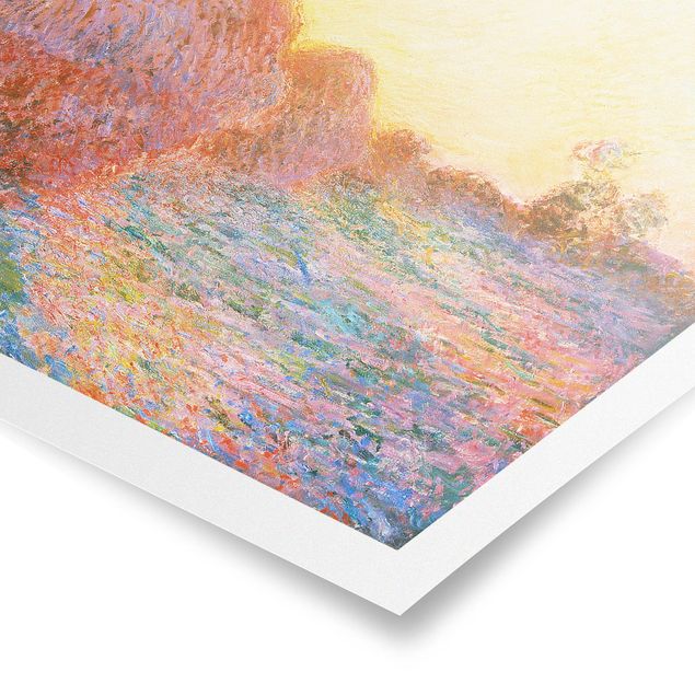 Poster - Claude Monet - Strohschober - Querformat 3:4