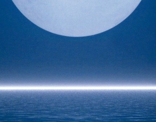 Waschbeckenunterschrank - Silver Moon Rise - Badschrank Blau