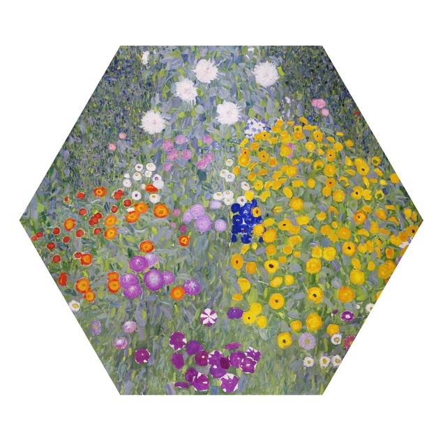 Hexagon Bild Forex - Gustav Klimt - Bauerngarten