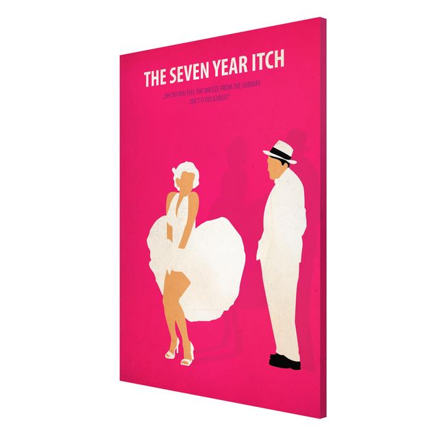 Magnettafel - Filmposter The seven year itch - Memoboard Hochformat 3:2