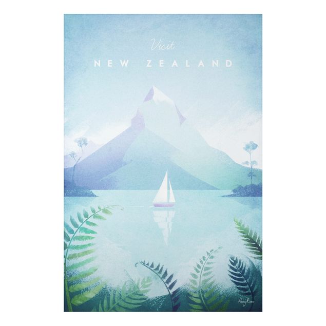 Aluminium Print - Reiseposter - Neuseeland - Hochformat 3:2