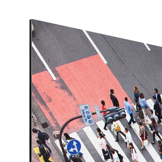 Alu-Dibond - Shibuya Crossing in Tokio - Hochformat