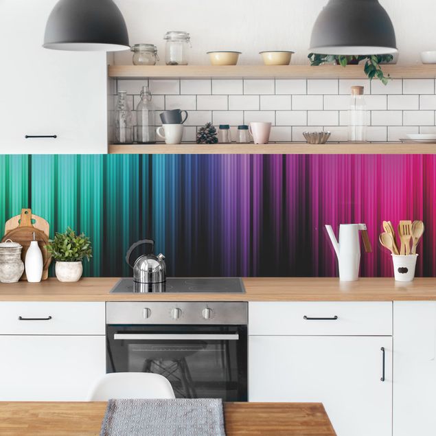 Küchenrückwand - Rainbow Display II