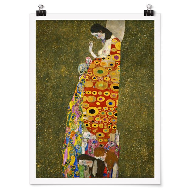 Poster - Gustav Klimt - Die Hoffnung II - Hochformat 3:4