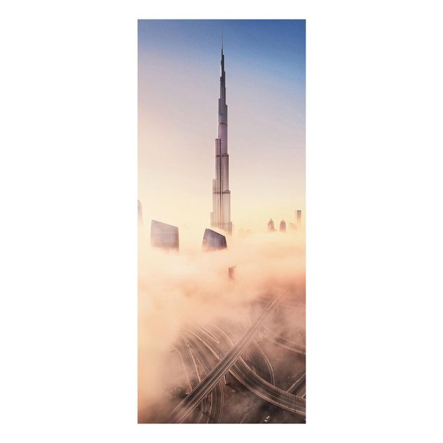 Forex Fine Art Print - Himmlische Skyline von Dubai - Panel