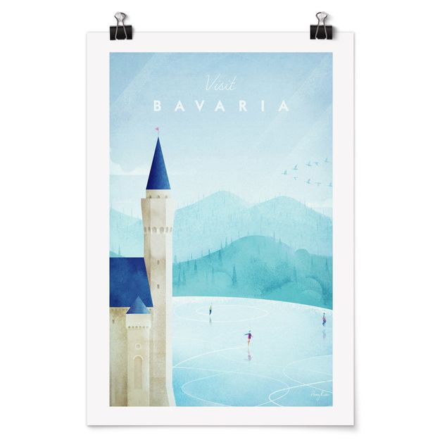 Poster - Reiseposter - Bavaria - Hochformat 3:2