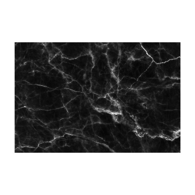 Teppich schwarz Nero Carrara