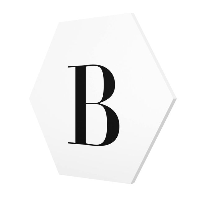 Hexagon Bild Forex - Buchstabe Serif Weiß B
